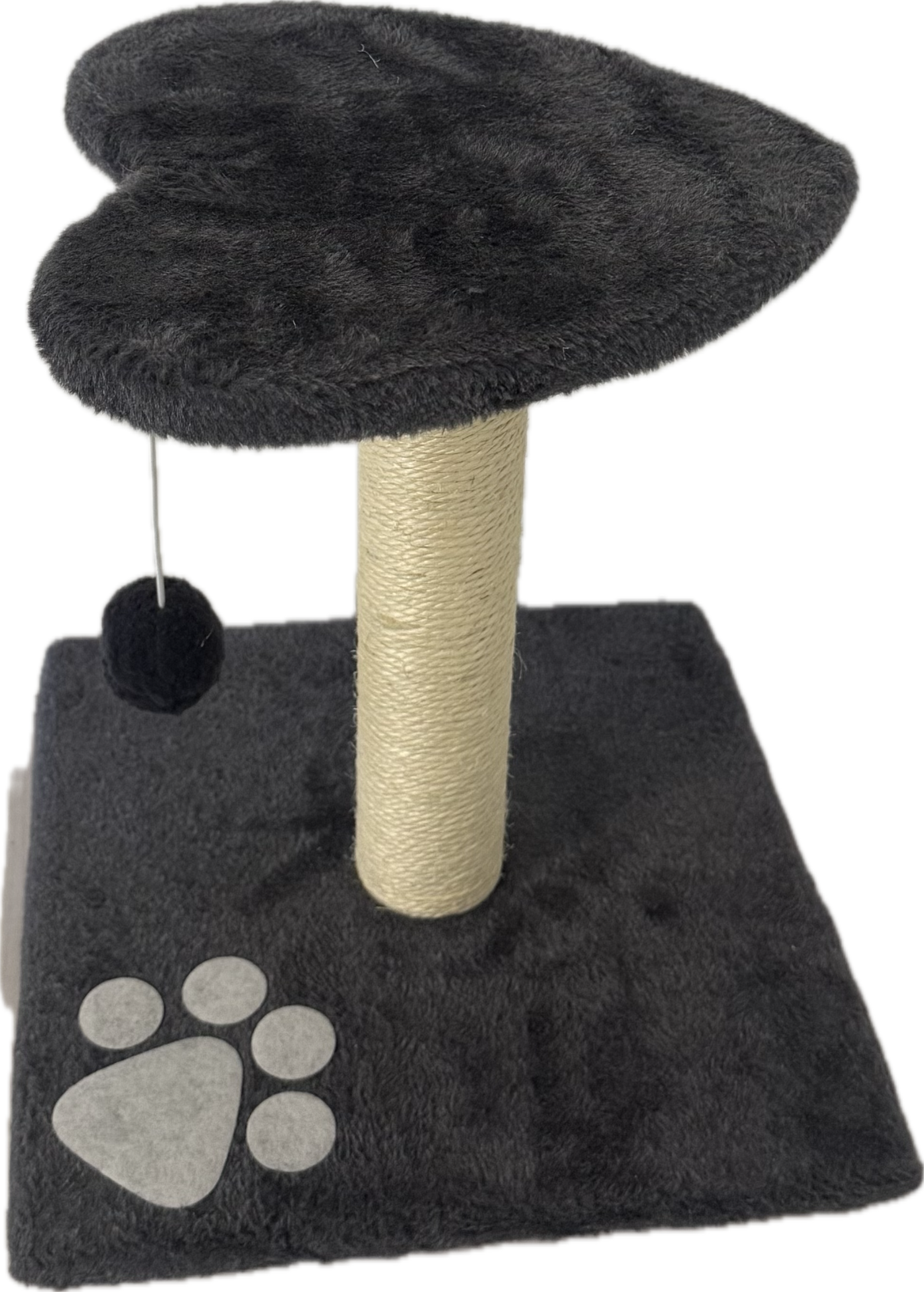 עמוד גירוד עם כדור בצורת לב עם כדור