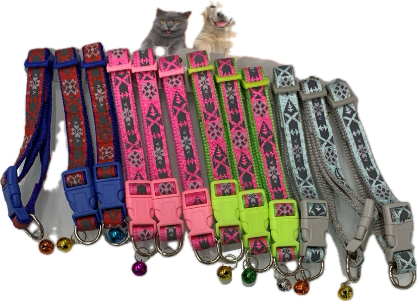 קולר לחתול  ולגורי כלבים בצבעים