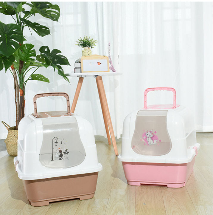 שירותים סגורים גדולים לחתולים מתאים לחתולים גדולים