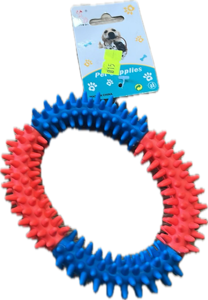 צעצוע לעיסה לחיות מחמד עם טבעת צלעות