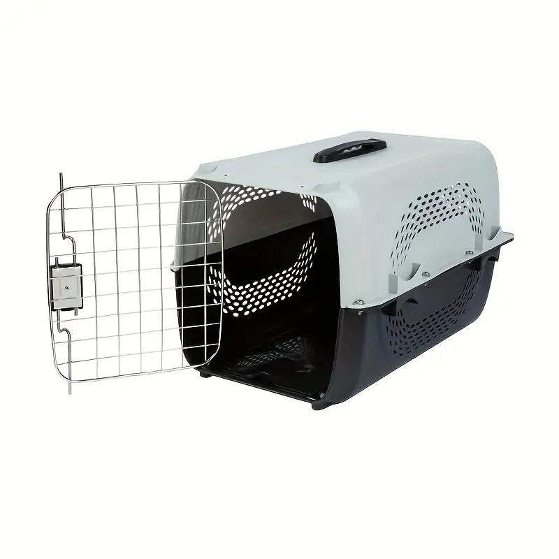 כלוב נשיאה עם דלת ברזל לחתולים וכלבים